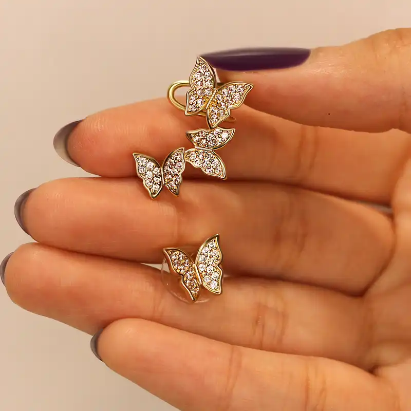 گوشواره زنانه پایتخت مدل PS1082 ایرکراس