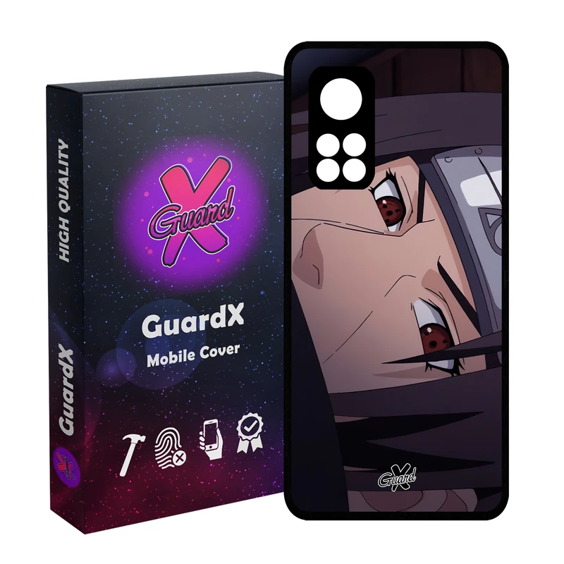 کاور گارد ایکس طرح Itachi Anime مدل Glass10475 مناسب برای گوشی موبایل شیائومی Mi 10T / Mi 10T Pro