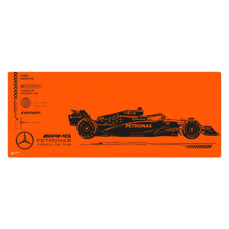 ماوس پد هومرو مدل HX618 طرح ماشین Formula 1 سایز 40x100 سانتی‌متر