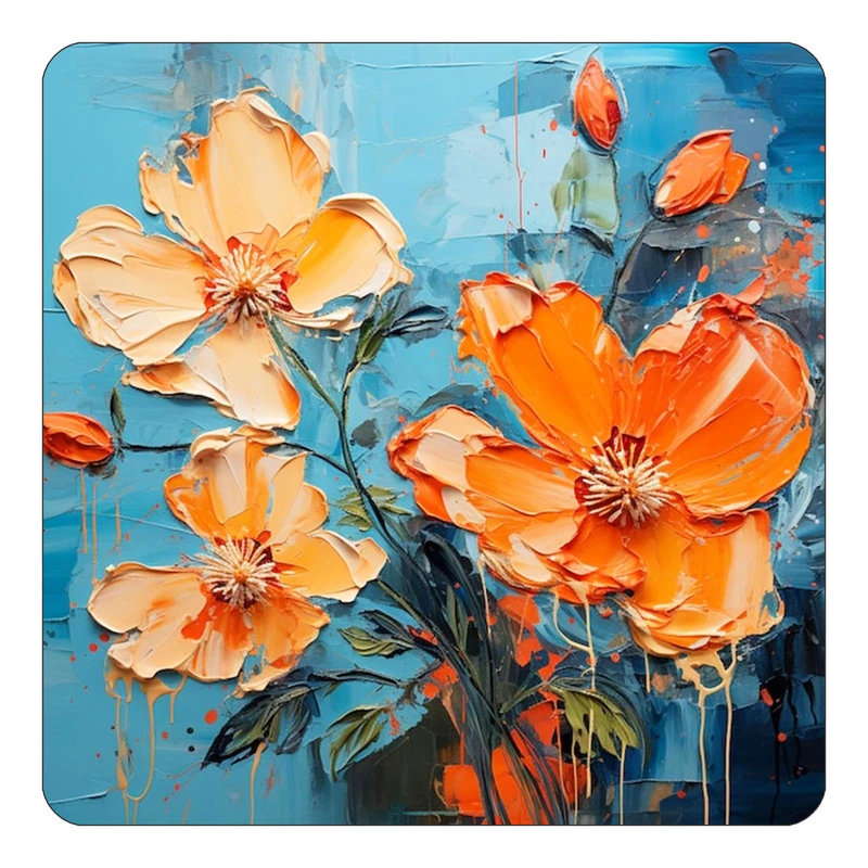 مگنت کاکتی طرح نقاشی رنگ روغن مدل mp71949