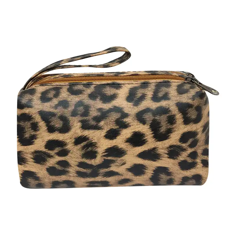 کیف لوازم آرایش زنانه سیی مدل پلنگی کد 1933