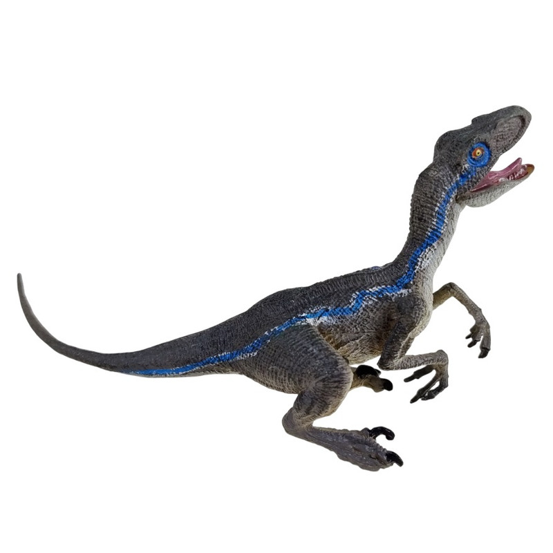 اکشن فیگور مدل دایناسور فک متحرک طرح Velociraptor کد 1003 ارتفاع 10 سانتی متر