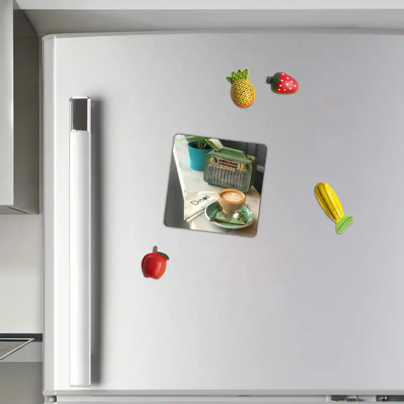 مگنت طرح فنجان کاپوچینو و رادیو قدیمی کد wmg2378