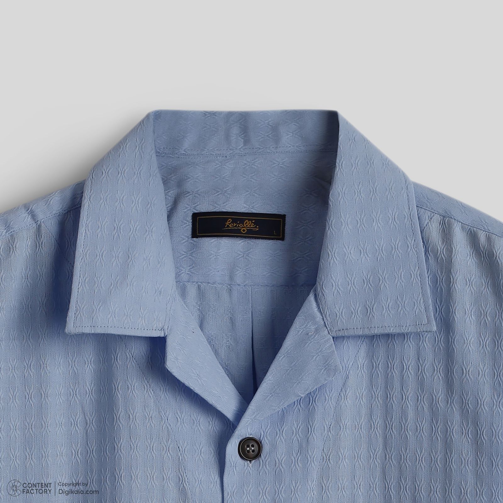 پیراهن آستین کوتاه یقه برگردان مردانه فریولی مدل 111210402 -  - 3