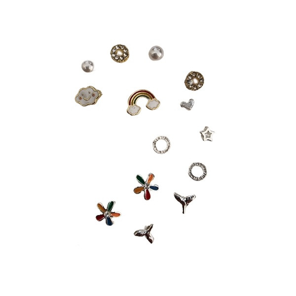 گوشواره زنانه مدل Cute مجموعه 7 عددی