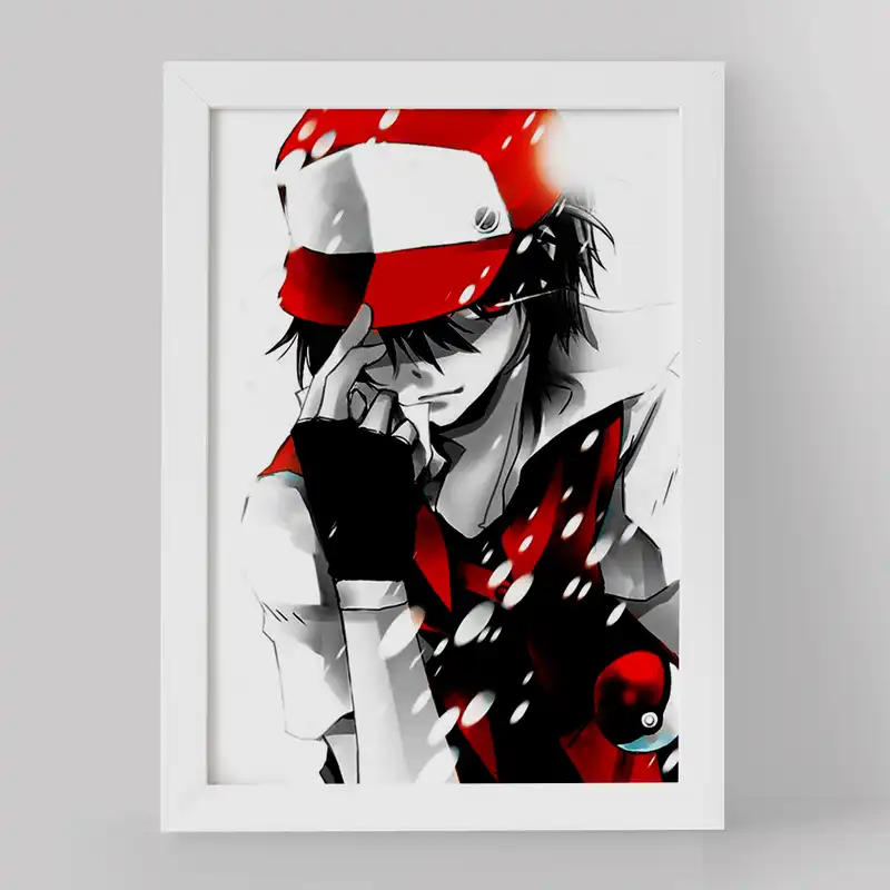 تابلو خندالو مدل ساتوشی انیمه پوکمون کد 17404