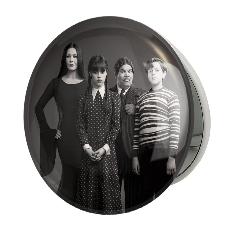 آینه جیبی خندالو طرح خانواده آدامز ونزدی Wednesday مدل تاشو کد 22043