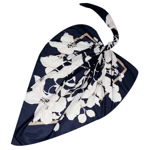 روسری زنانه مدل نخ پنبه پاییزی طرح گل کد 2017