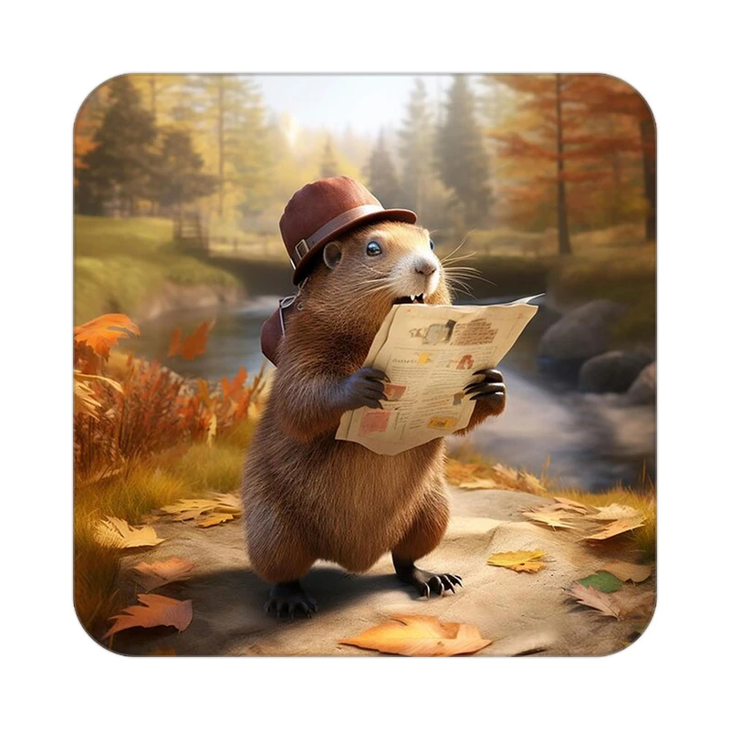 زیر لیوانی کاکتی طرح حیوانات کارتونی مدل mp27395