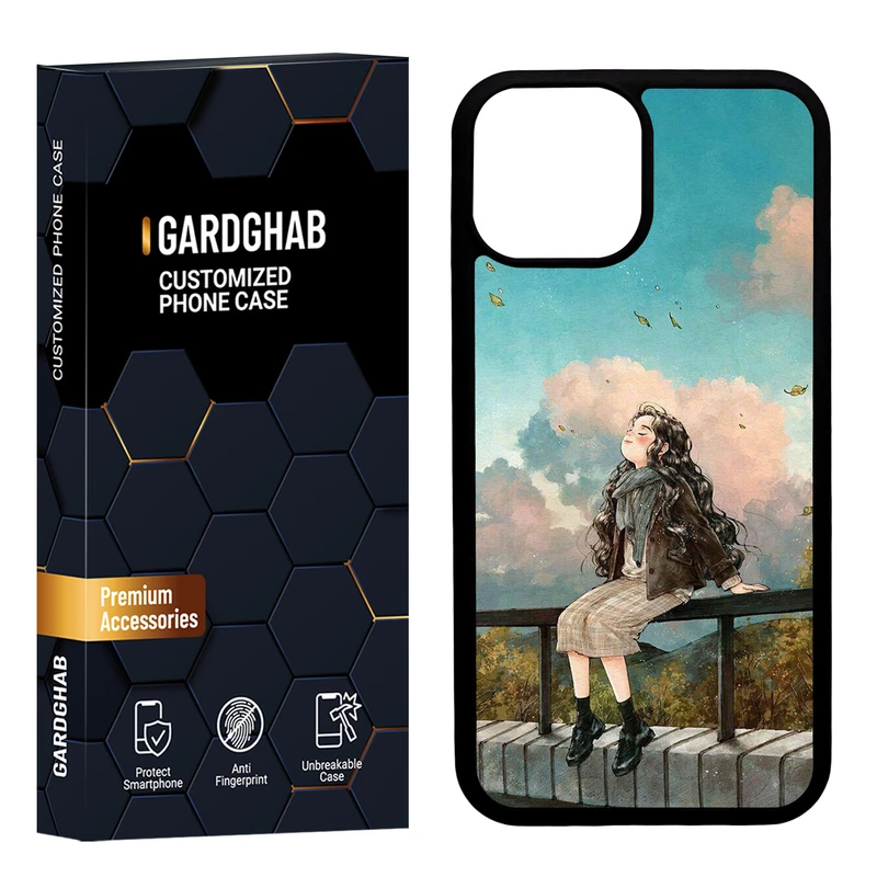 کاور گارد قاب مدل دور ژله ای دخترانه مناسب برای گوشی موبایل اپل iPhone 13 Mini