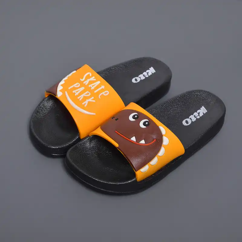 دمپایی پسرانه مدل لوکا طرح دایناسور کد BR.3269