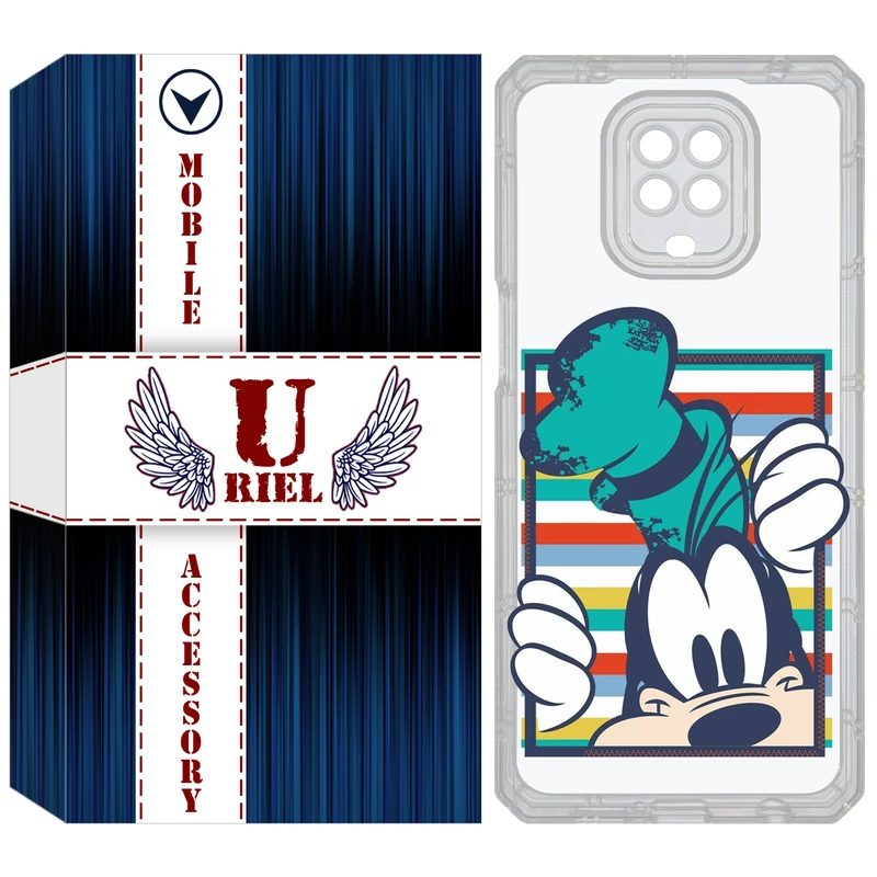 کاور یوریل قاب مدل Clear کد 2 طرح سگ مناسب برای گوشی موبایل شیائومی Redmi Note 9S / Note 9 Pro / Note 9 Pro Max