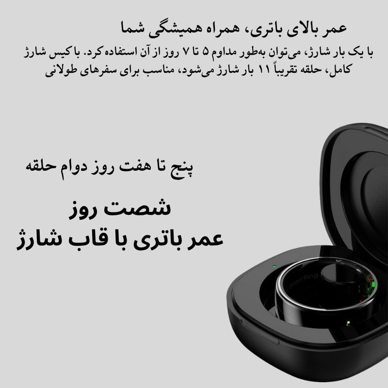 حلقه هوشمند اسمارت رینگ مدل Q11C رنگ رزگلد