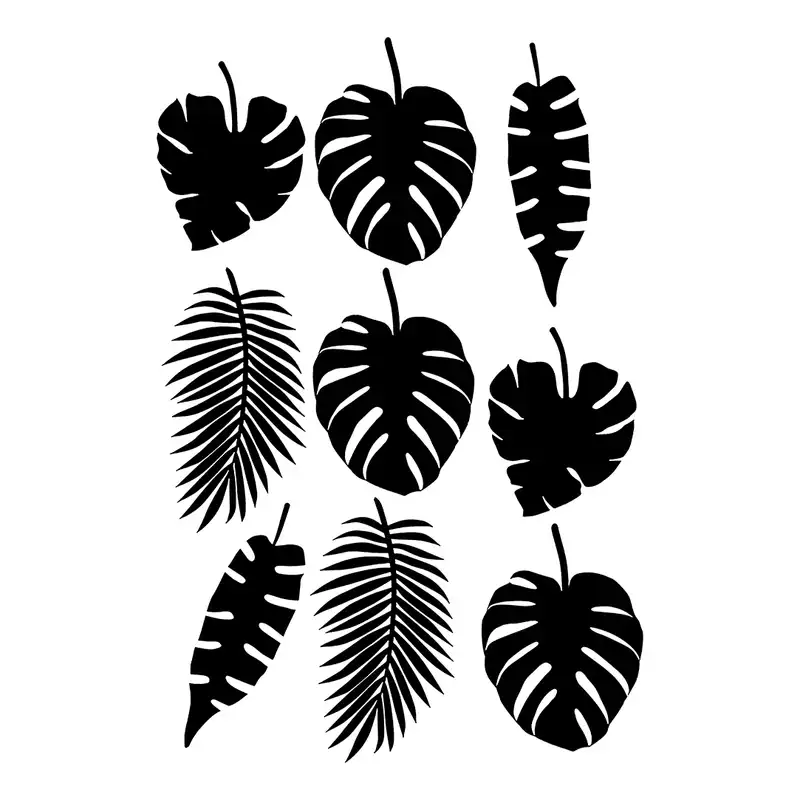 شابلون باتیس آرت طرح برگ کد 50-379