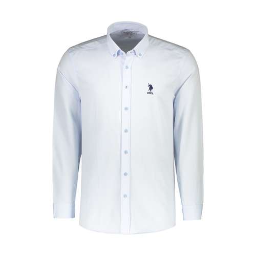 پیراهن آستین بلند مردانه یو اس پولو مدل SLIM FIT