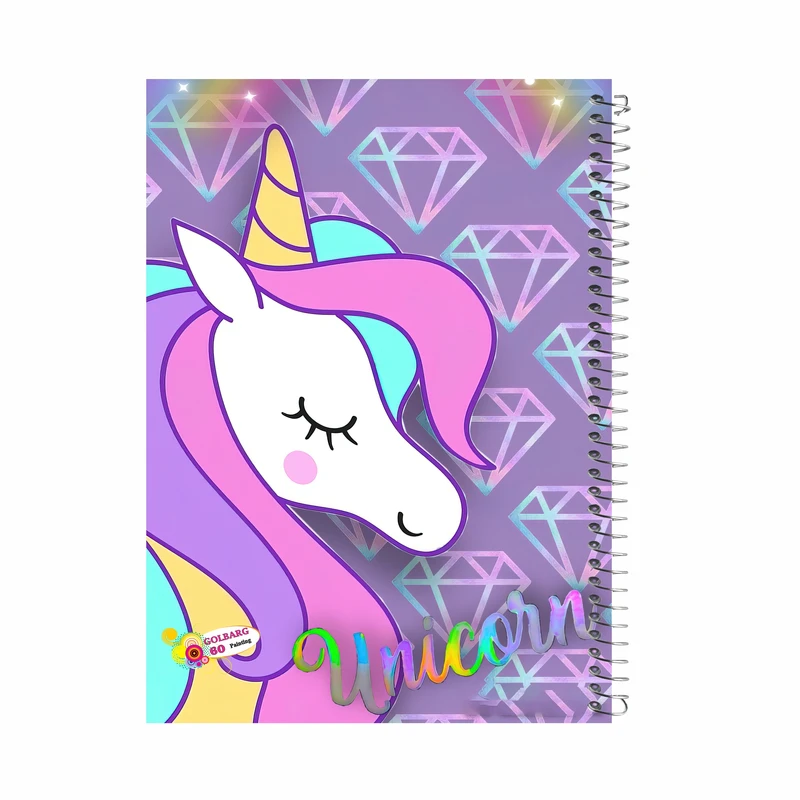 دفتر نقاشی 60 برگ گلبرگ مدل یونیکورن کد 2801