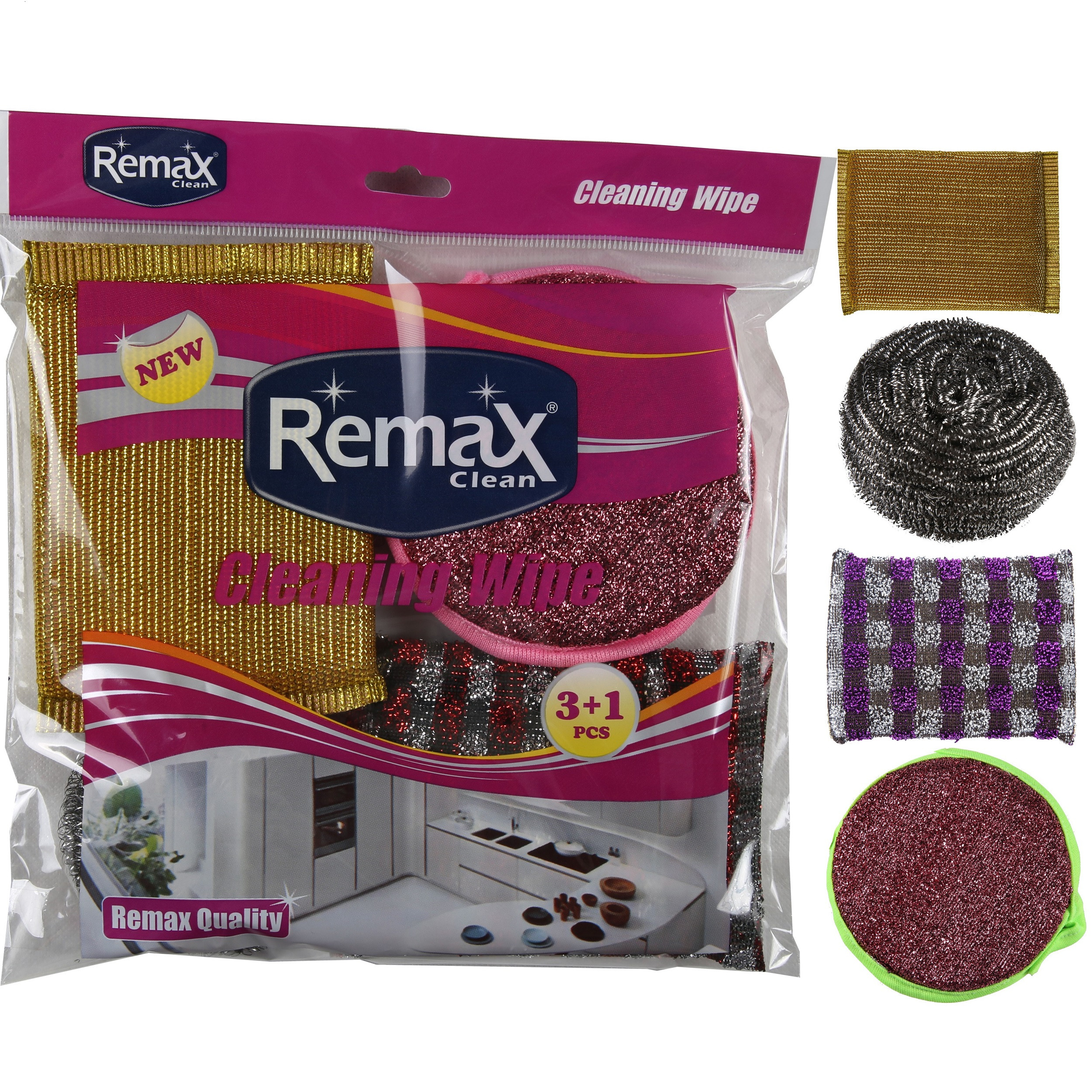 سیم و اسکاچ ریمکس مدل max quality بسته 4 عددی سیم و اسکاچ ریمکس مدل max quality بسته 4 عددی