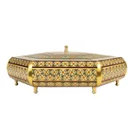 شکلات خوری خاتم کاری طرح شش گوش کد 6