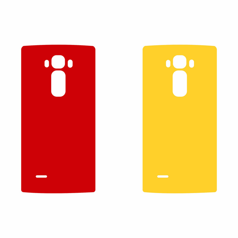 برچسب پوششی مدل X05-Yellow&Pink مناسب برای گوشی موبایل ال جی G Flex 2 مجموعه دو عددی