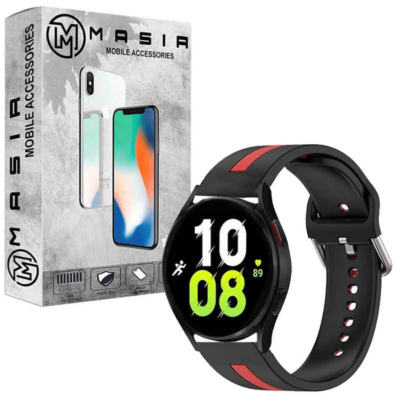 بند مسیر مدل Silic Dual Color مناسب برای گوشی موبایل سامسونگ Galaxy Watch Active 5 44 mm