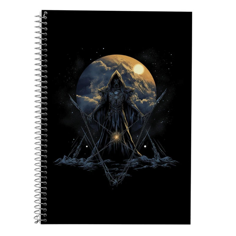 دفتر زبان 50 برگ مدوپد مدل دوخط طرح  ارباب حلقه ها The Lord of the Rings کد DF3015