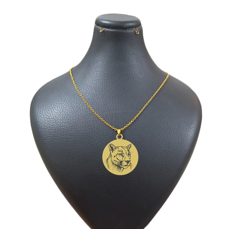 گردنبند هایکا طرح رخ یوزپلنگ کد jh.h 154