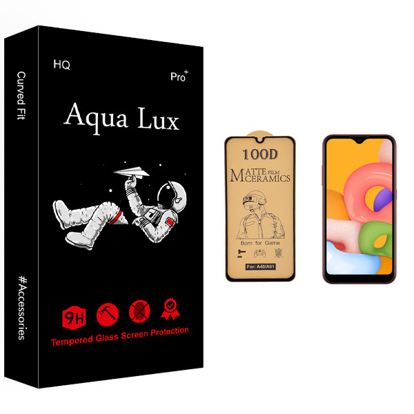 محافظ صفحه نمایش سرامیکی آکوا لاکس مدل +Pro مناسب برای گوشی موبایل سامسونگ Galaxy A01