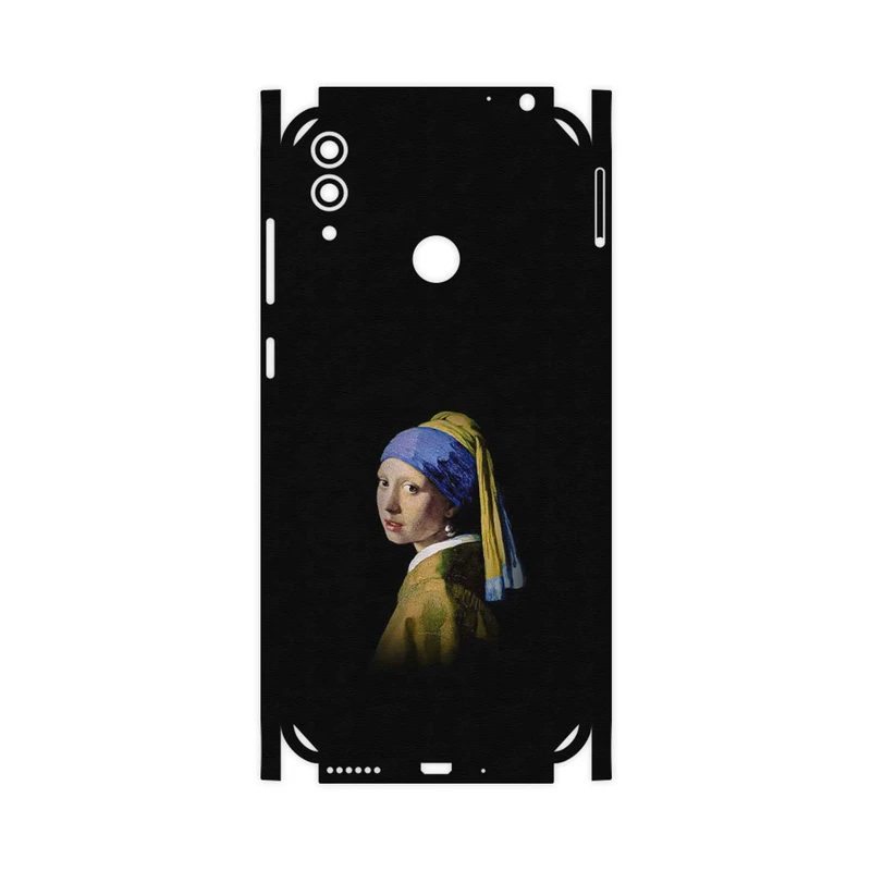 برچسب پوششی ماهوت مدل Girl with a Pearl Earring of Vermeer-FullSkin مناسب برای گوشی موبایل آنر 8C