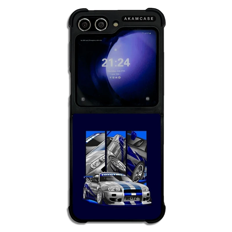 کاور آکام مدل AMC-WSGZFLIP5-CARS-21 مناسب برای گوشی موبایل سامسونگ Galaxy Z Flip 5