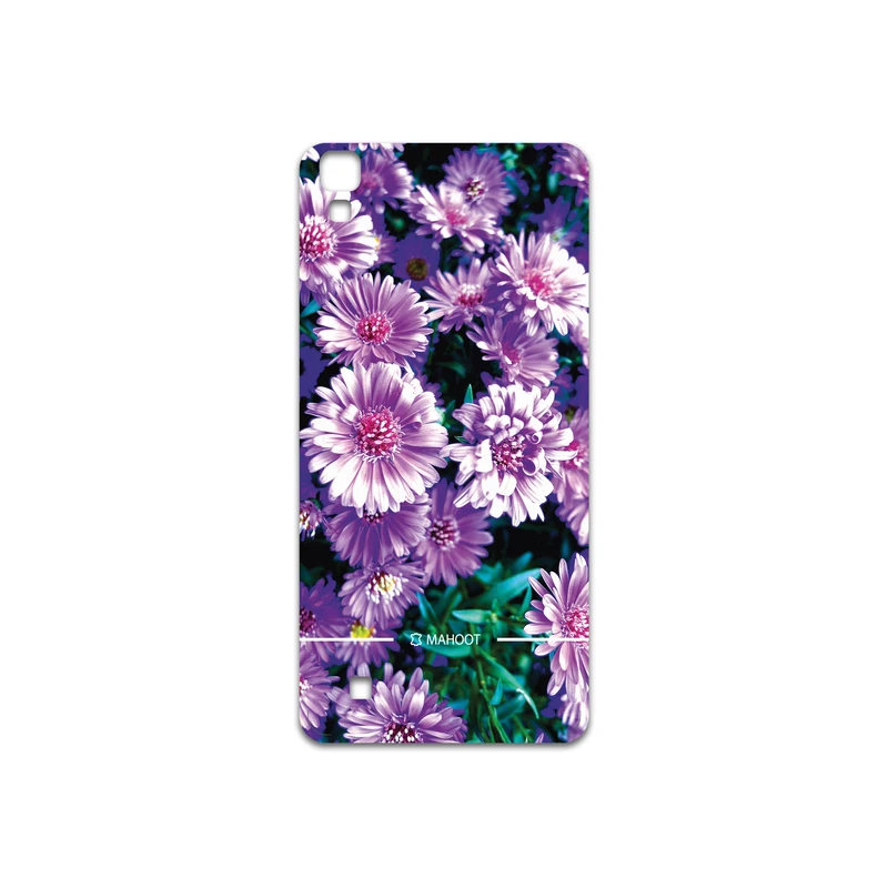 برچسب پوششی ماهوت مدل Purple-Flower مناسب برای گوشی موبایل ال جی X Power