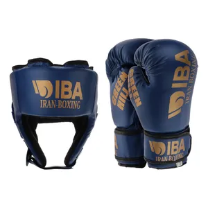 دستکش بوکس گرین هیل مدل super aiba به همراه کلاه 