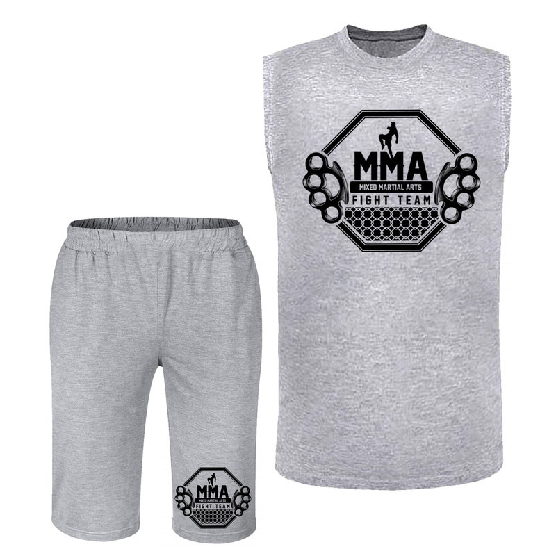 ست تاپ و شلوارک مردانه مدل MMA کد BA 185 T
