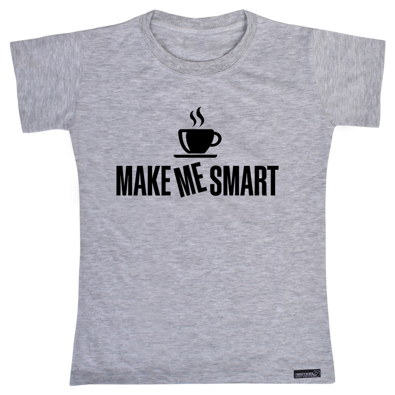 تی شرت آستین کوتاه دخترانه 27 مدل Make Me Smart کد MH1539