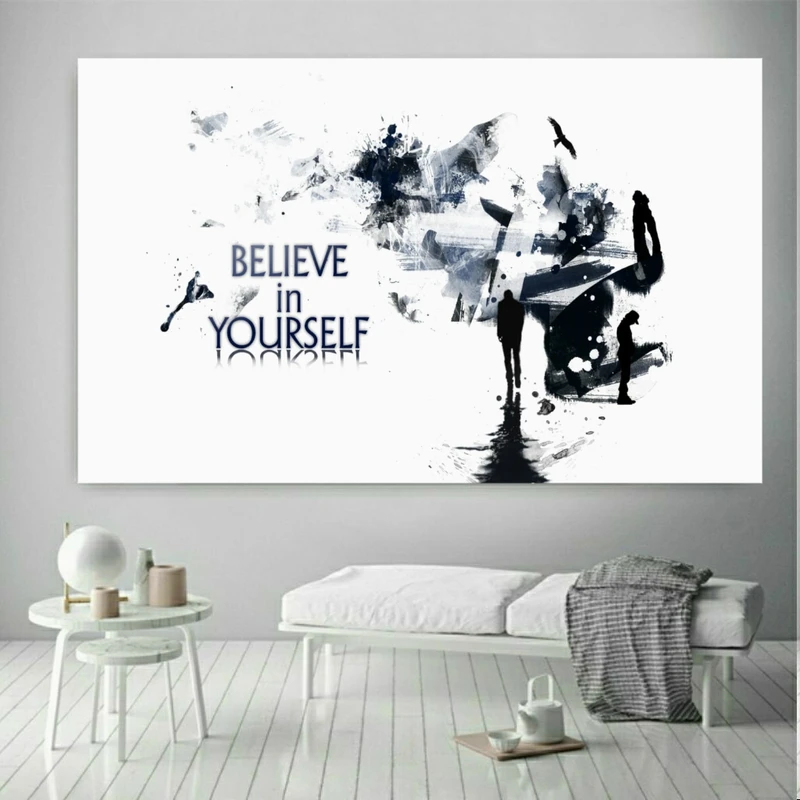 تابلو بوم طرح انگیزش مدل BELIEVE IN YOU RSELFکد SDP305