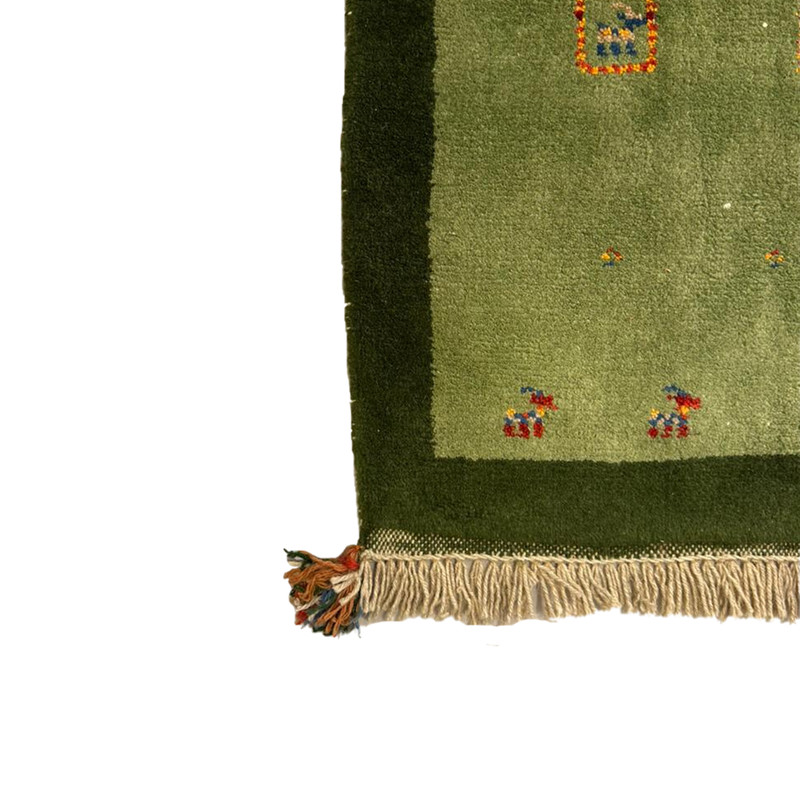 گبه فرش دستباف نیم متری  مدل بافت قشقای شیراز کد NKP-sgp17