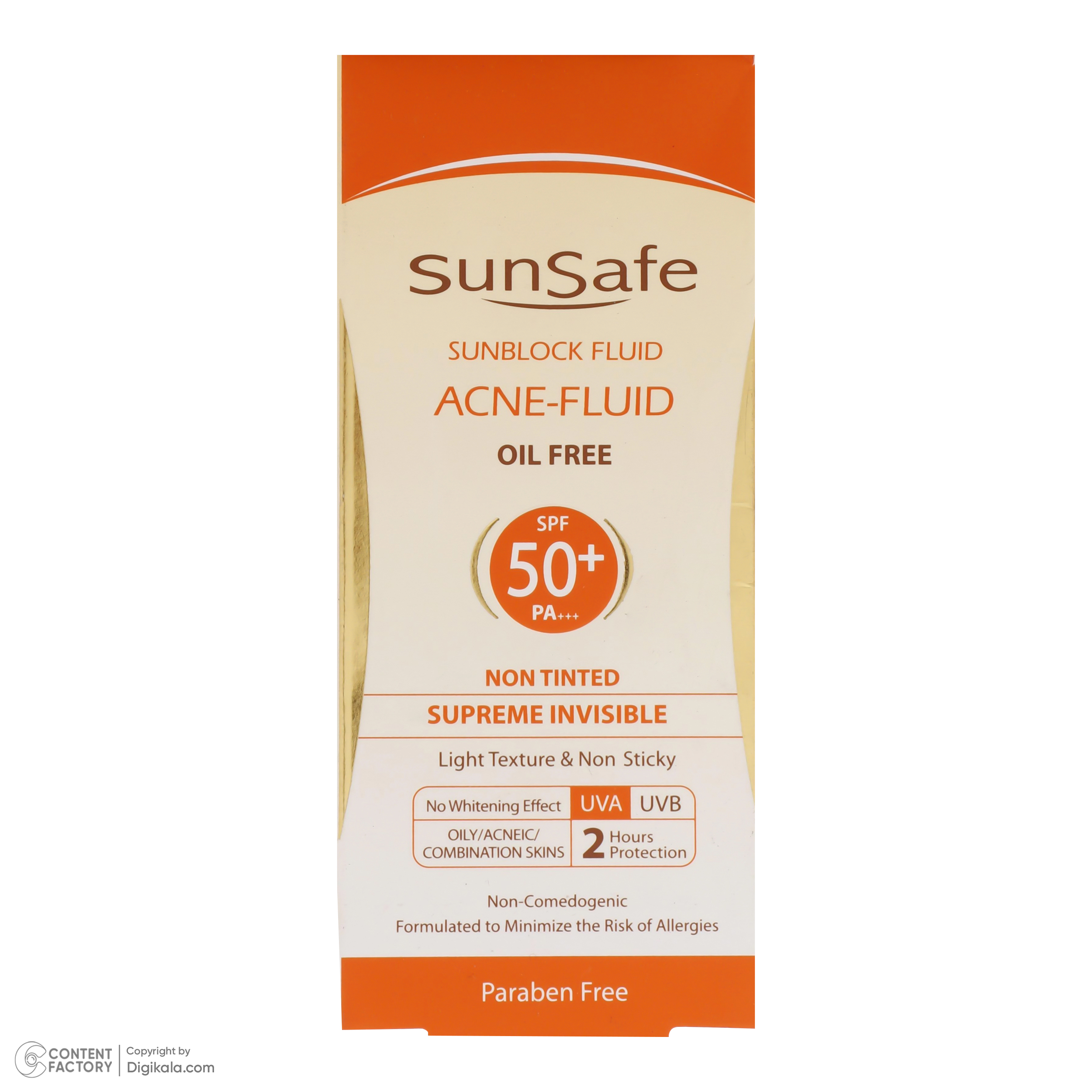 کرم ضد آفتاب بدون رنگ سان سیف SPF50 مدل ACNE-FLUID محافظ UVA ،UVB و +++PA، تنظیم ترشح چربی پوست، ضد جوش و آکنه، ضد آب، ضد حساسیت، مناسب پوست‌‌های آکنه‌ای و چرب حجم 50 میلی‌لیتر -  - 12