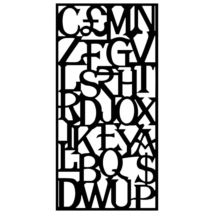 شابلون مدل حروف انگلیسی کد SP423-1