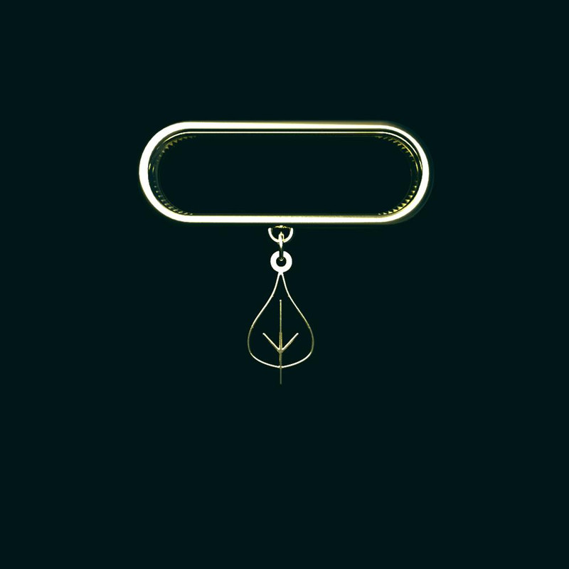 آویز ساعت طلا 18 عیار زنانه مدوپد مدل برگ کد SK1-1488