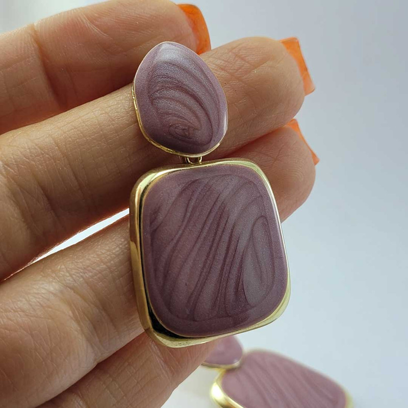 گوشواره زنانه مدل رزینی