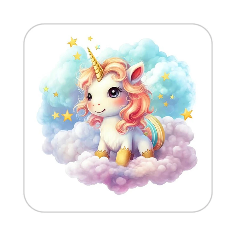 زیر لیوانی کاکتی طرح اسب تک شاخ و یونیکورن مدل mp31115