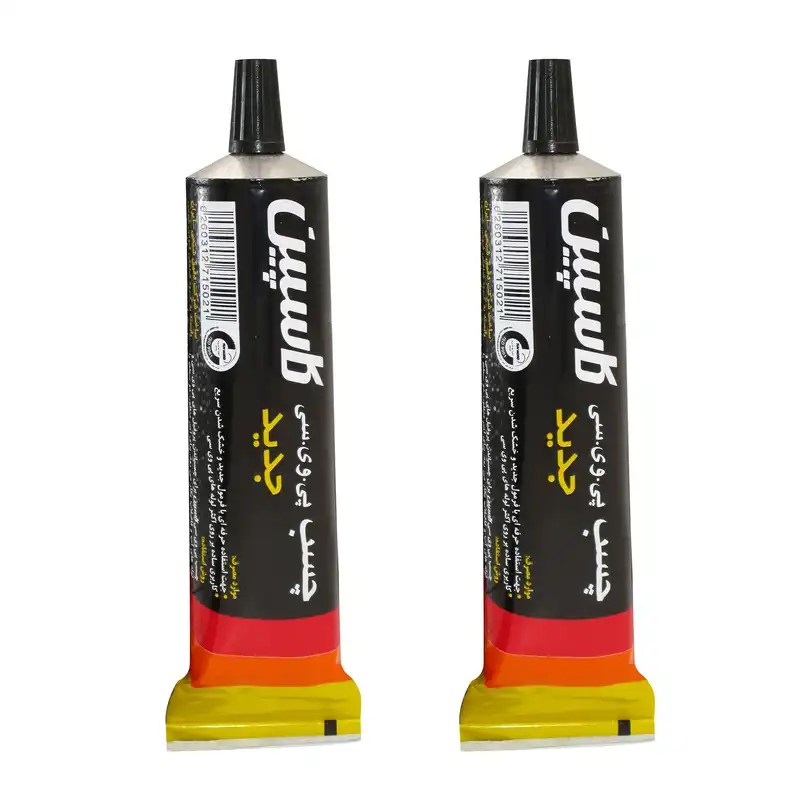 چسب پی وی سی کاسپین مدل NEW_100 حجم 100 میلی لیتر بسته دو عددی