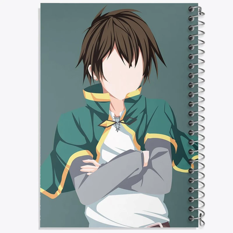 دفتر ژورنال نویسی 50 برگ خندالو مدل نقطه ای طرح کازوما ساتو انیمه کونوسوبا Konosuba کد 27335