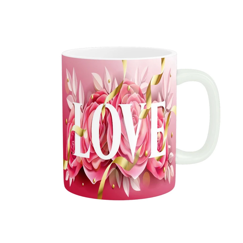 ماگ پادآفرین مدل عشق طرح قلب LOVE کد p6233