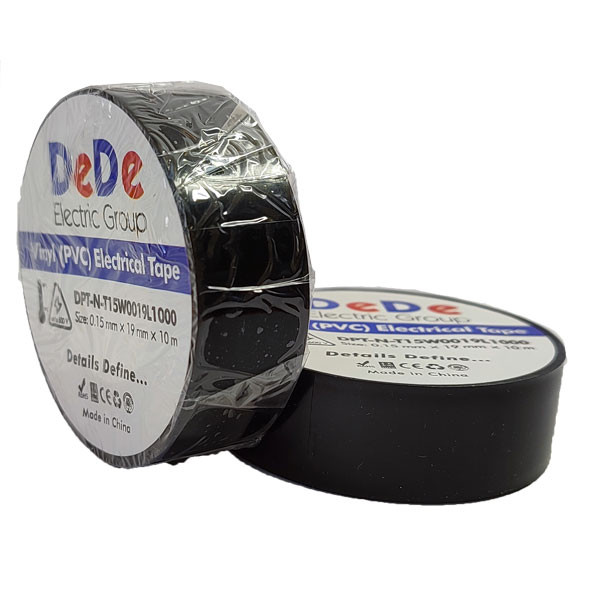 چسب برق ده ده الکتریک گروپ مدل DPT-N-T15W0019L1000-BK مجموعه 10 عددی چسب برق ده ده الکتریک گروپ مدل DPT-N-T15W0019L1000-BK مجموعه 10 عددی