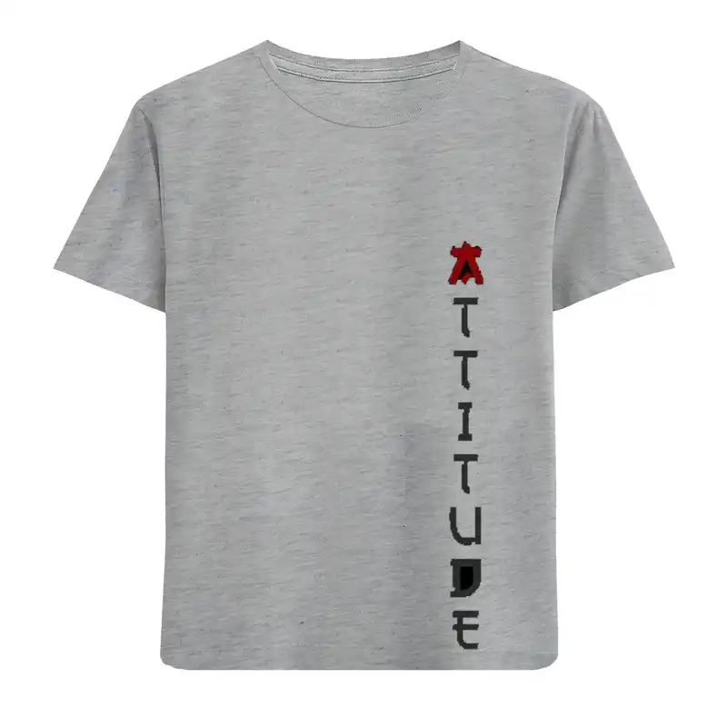 تی شرت آستین کوتاه پسرانه مدل حروف چینی N11