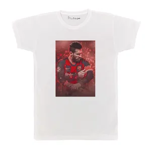 تی شرت آستین کوتاه بچگانه پرمانه طرح مسی کد pmt.6980