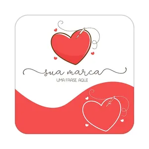 زیر لیوانی کاکتی طرح عاشقانه مدل mp38942