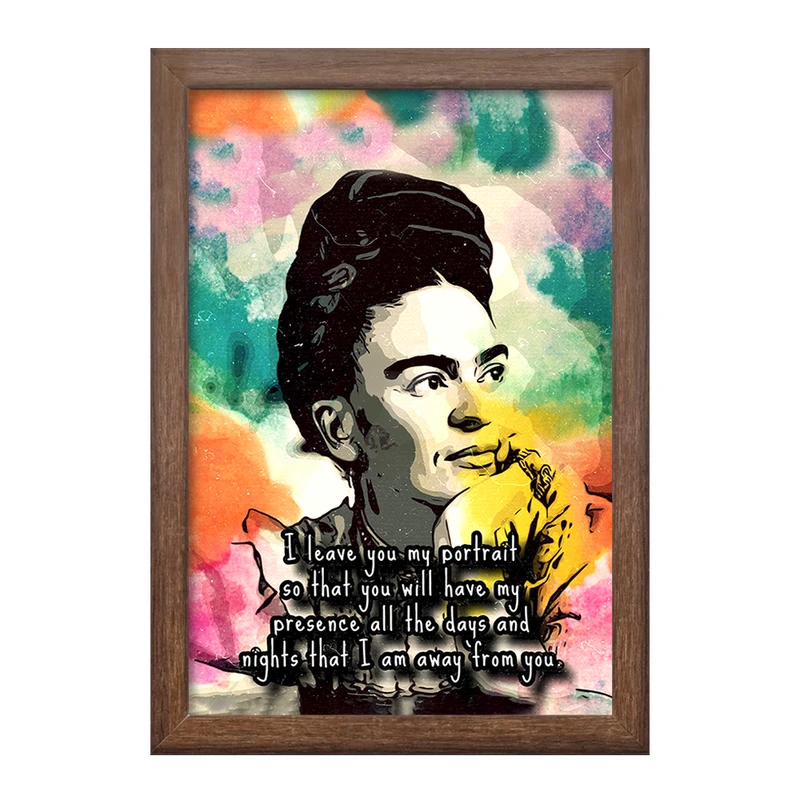تابلو خندالو طرح فریدا کالو (Frida Kahlo) کد F1802