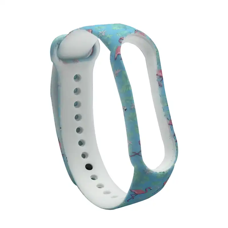 بند طرح فلامینگو کد FLG05 مناسب برای مچ بند هوشمند شیائومی Mi Band 5