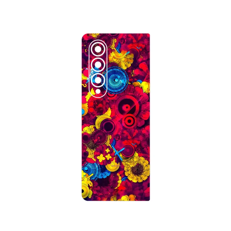 برچسب پوششی ماهوت مدل Vector Flower Garden Digital Art مناسب برای گوشی موبایل سامسونگ Galaxy Z Fold4